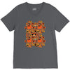 pumpkin pattern V-Neck Tee