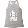 gym cat workout Racerback Tank