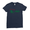 ugly santa ho ho hoo! Ladies Fitted T-Shirt