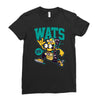 wats (2) Ladies Fitted T-Shirt
