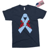 stomach cancer ribbon and rose Exclusive T-shirt