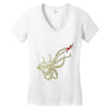 caution octopus&rsquo; may be larger than it appears Women's V-Neck T-Shirt