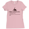 Procaffeinate Noun Ladies Fitted T-Shirt