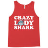 crazy lady shark Tank Top