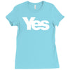 vote yes for scotland scottish independence Ladies Fitted T-Shirt