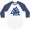 valknutr knoten der gefallenen odin nordisch symbol aspekte wotan 3/4 Sleeve Shirt