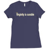 virginity is curable tee Ladies Fitted T-Shirt