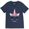 birthday unicorn family series mom V-Neck Tee