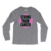strong than cancer Long Sleeve Shirts