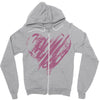 valentines day hearts Zipper Hoodie