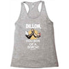 predator movie dillon licensed adult Racerback Tank