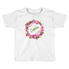 Floral Baby Name Toddler T-shirt