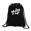skate or die Drawstring Bags