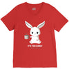 too early (black) V-Neck Tee