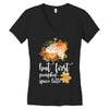 but first pumpkin space latte Women's V-Neck T-Shirt