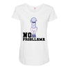 no probllama Maternity Scoop Neck T-shirt