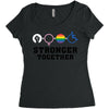 Stronger Together Women's Triblend Scoop T-shirt