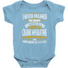 grumpy old crane operator Baby Bodysuit
