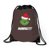humbug grinch christmas Drawstring Bags