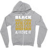 melanin african american woman Zipper Hoodie