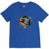 shark knight graphic V-Neck Tee