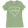 bitches heart Ladies Fitted T-Shirt