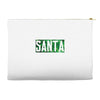 santa green glitter Accessory Pouches
