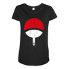 uchiha clan symbol Maternity Scoop Neck T-shirt