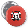 comic skull Pin-back button