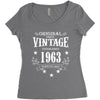 original parts vintage established 1963 perfectly aged Women's Triblend Scoop T-shirt