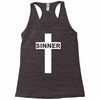sinner christian god bible new Racerback Tank