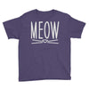 meow cute cat face Youth Tee