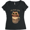 owl coffee Women's Triblend Scoop T-shirt