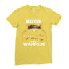 may girl is a perfect combination of princess and warrior Ladies Fitted T-Shirt