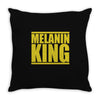 melanin king Throw Pillow