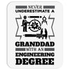 Never Underestimate A Granddad With An Engineer Degree Mousepad