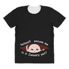 January Peeking Out Asian Baby Boy All Over Women's T-shirt