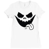 evil jack o' lantern scary Ladies Fitted T-Shirt