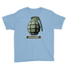 hand grenade military army Youth Tee