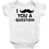 i mustache you a question Baby Onesie