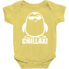 penguin chillax funny new Baby Onesie