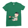Cute Baby Painter's Mom Love Ladies Fitted T-Shirt