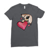 bunny rabbit love Ladies Fitted T-Shirt