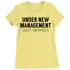 under new management just married Ladies Fitted T-Shirt