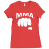 fighting mixed martial arts fist Ladies Fitted T-Shirt
