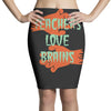 teachers love brains Pencil Skirts