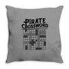 pirate crossword Throw Pillow