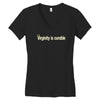 virginity is curable tee Women's V-Neck T-Shirt