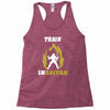train insaiyan Racerback Tank