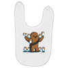 chewie and porgs Baby Bibs